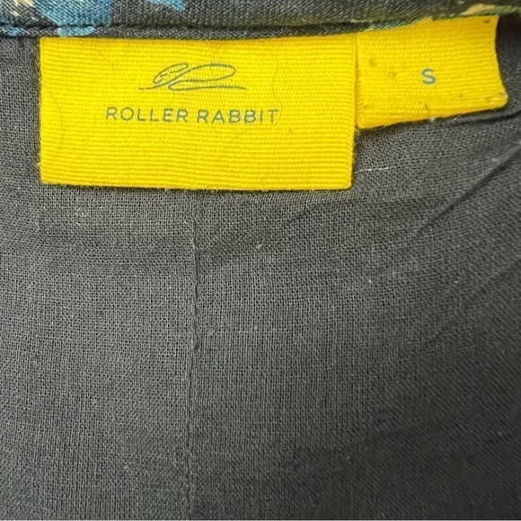 Roller Rabbit Shift Dress Blue Mini Scoop Linen S - Picture 4 of 5